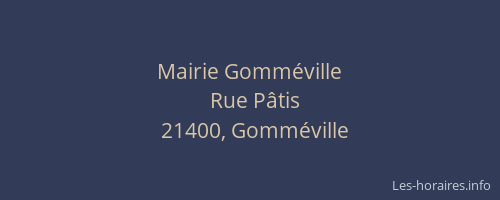 Mairie Gomméville