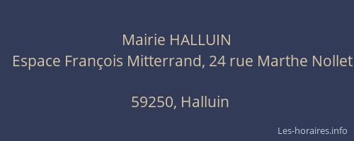 Mairie HALLUIN