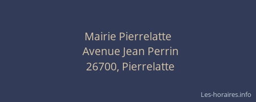 Mairie Pierrelatte