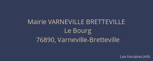 Mairie VARNEVILLE BRETTEVILLE