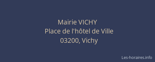 Mairie VICHY