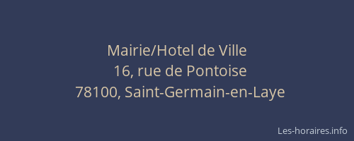 Mairie/Hotel de Ville