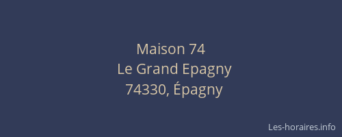 Maison 74