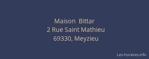 Maison  Bittar