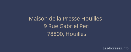 Maison de la Presse Houilles