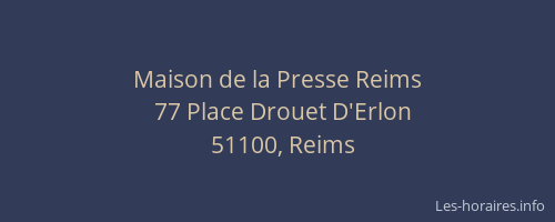 Maison de la Presse Reims