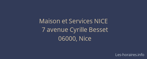 Maison et Services NICE