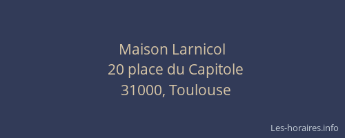 Maison Larnicol