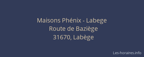 Maisons Phénix - Labege