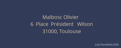 Malbosc Olivier