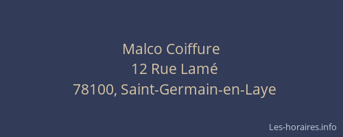 Malco Coiffure