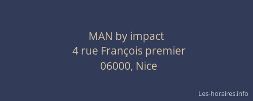 MAN by impact