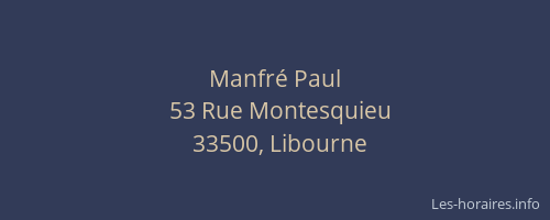 Manfré Paul