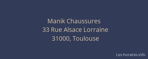 Manik Chaussures