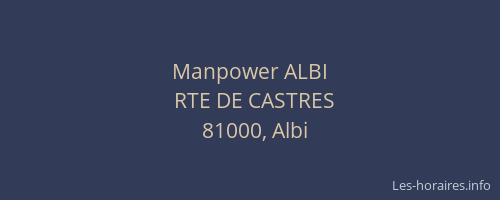 Manpower ALBI