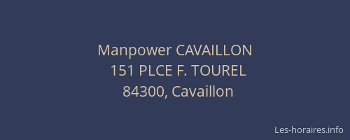 Manpower CAVAILLON