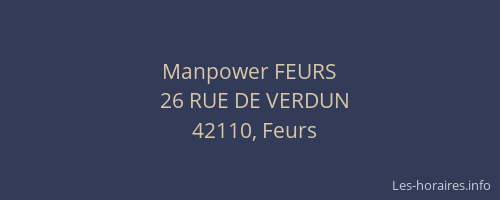 Manpower FEURS