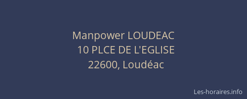 Manpower LOUDEAC