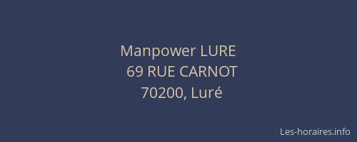 Manpower LURE