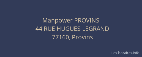 Manpower PROVINS