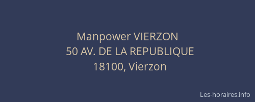 Manpower VIERZON