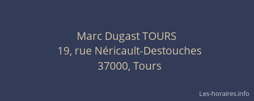 Marc Dugast TOURS