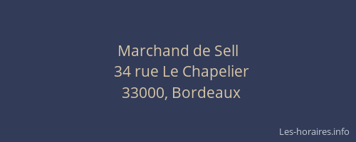 Marchand de Sell