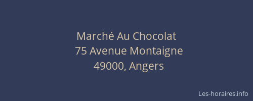 Marché Au Chocolat