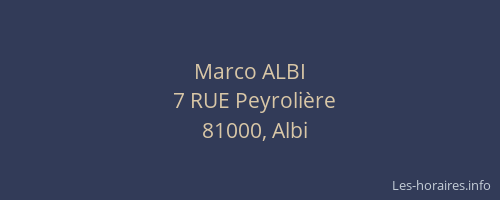 Marco ALBI