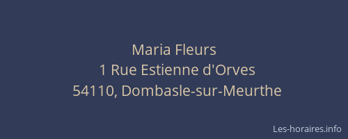 Maria Fleurs