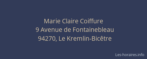 Marie Claire Coiffure