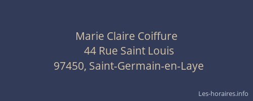 Marie Claire Coiffure