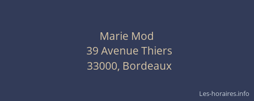 Marie Mod