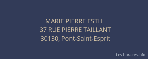 MARIE PIERRE ESTH