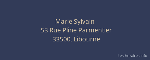 Marie Sylvain