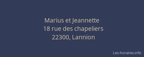 Marius et Jeannette