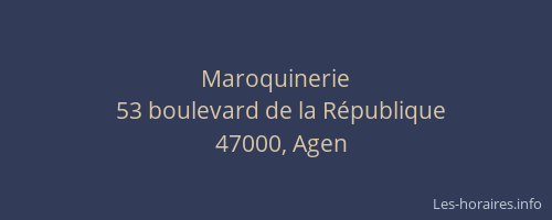 Maroquinerie