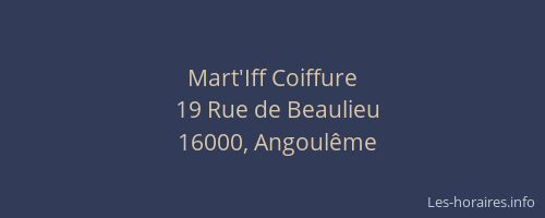 Mart'Iff Coiffure