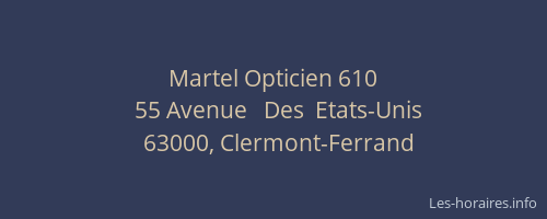 Martel Opticien 610