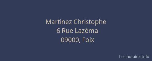 Martinez Christophe