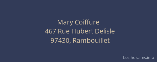 Mary Coiffure