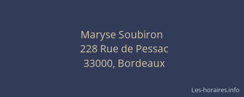Maryse Soubiron