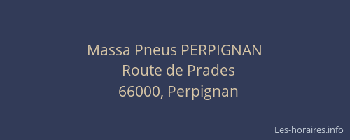 Massa Pneus PERPIGNAN