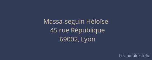 Massa-seguin Héloïse