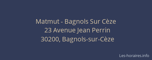 Matmut - Bagnols Sur Cèze