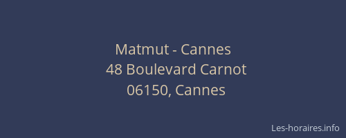 Matmut - Cannes