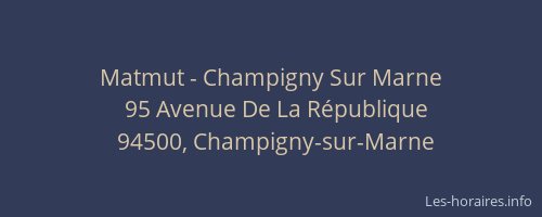 Matmut - Champigny Sur Marne