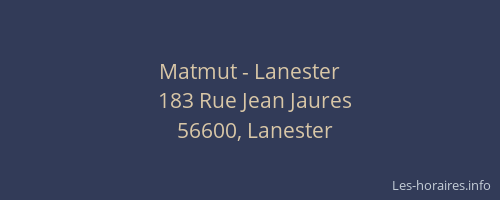 Matmut - Lanester