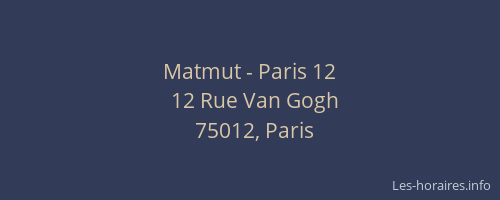 Matmut - Paris 12