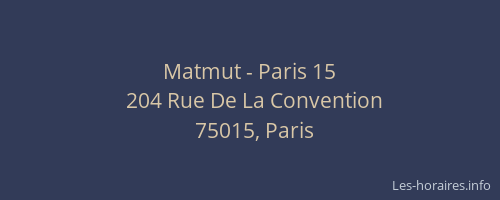 Matmut - Paris 15